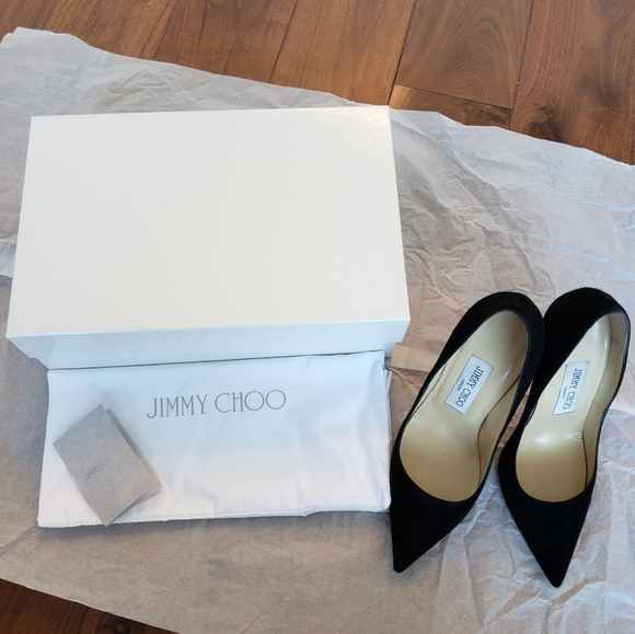 Jimmy Choo Anouk Suede Pumps in Black 36 - Picture 15 of 15